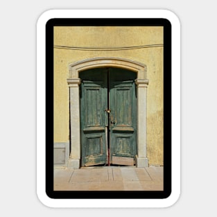 Old Doorway in Krk, Croatia Sticker